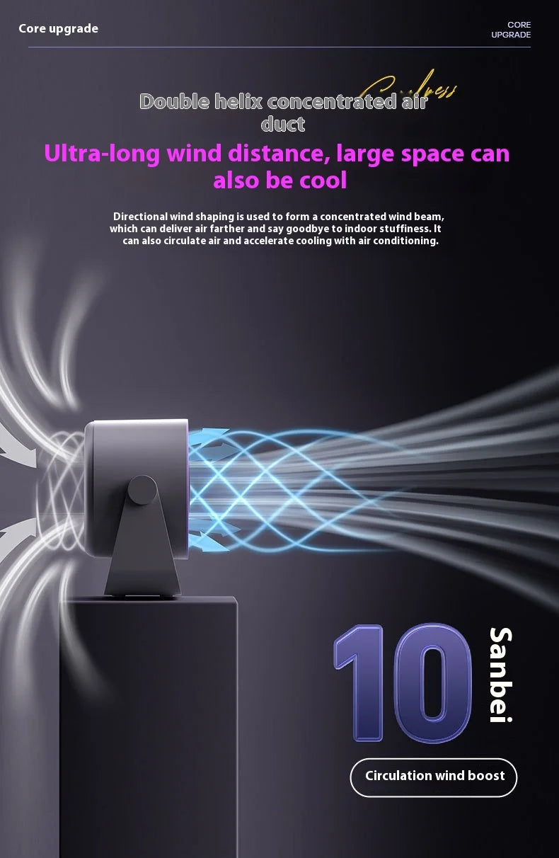 Ventilateur de bureau transfrontalier, affichage numérique USB, 100 vitesses, petit ventilateur turbo haute vitesse, petit ventilateur électrique mural/de bureau