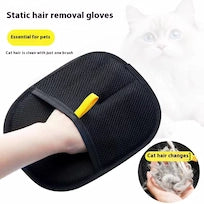 Pet Static Hair Removal Gloves Two-Way Brush Hair Remover Sticky Hair Artifact Cat Hair Gloves Sofa Hair Removal Artifact