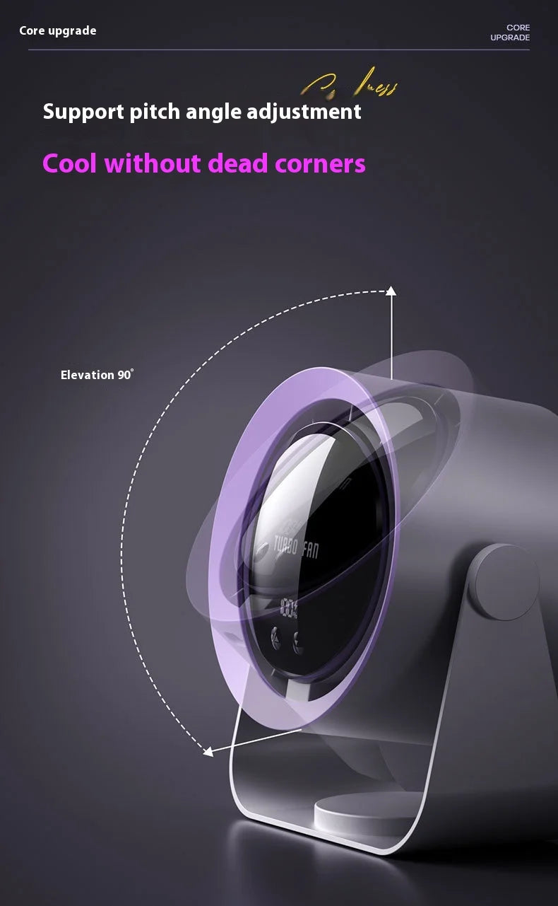 Ventilateur de bureau transfrontalier, affichage numérique USB, 100 vitesses, petit ventilateur turbo haute vitesse, petit ventilateur électrique mural/de bureau