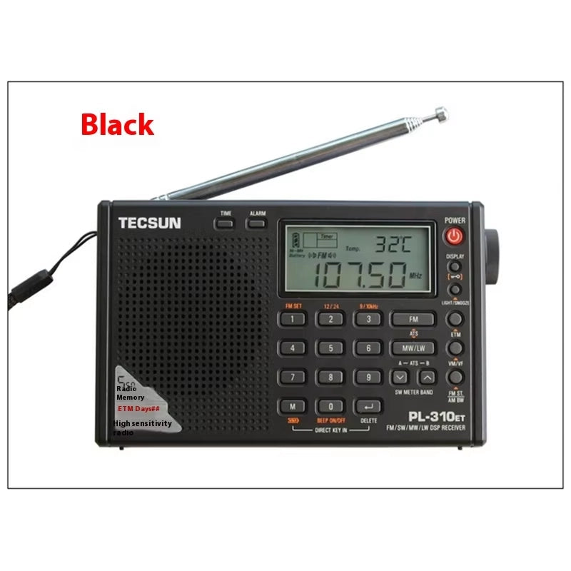 Radio numérique stéréo toutes bandes à démodulation Tecsun PL-310ET
