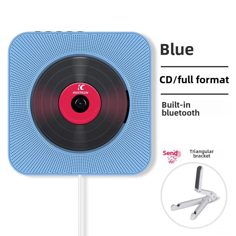 Portable CD Player – All-in-One Bluetooth Speaker, Rechargeable, MP3 Compatible