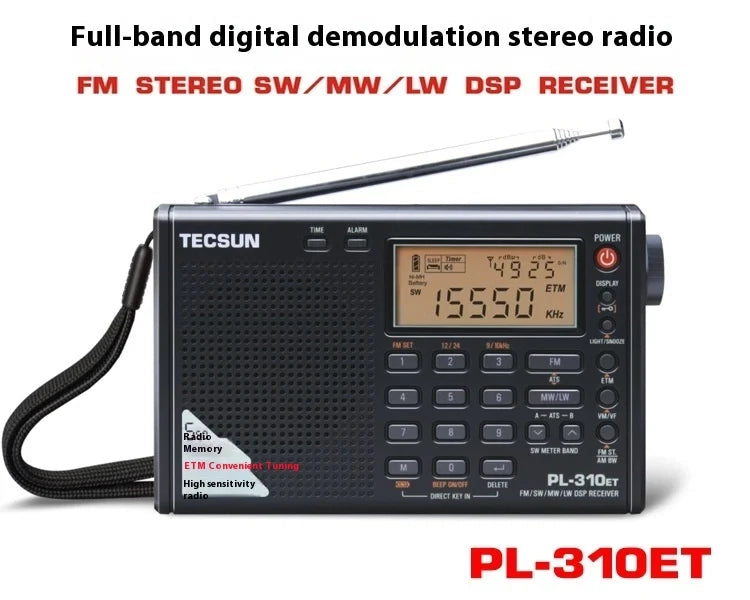 Tecsun PL-310ET full band digital demodulation stereo radio