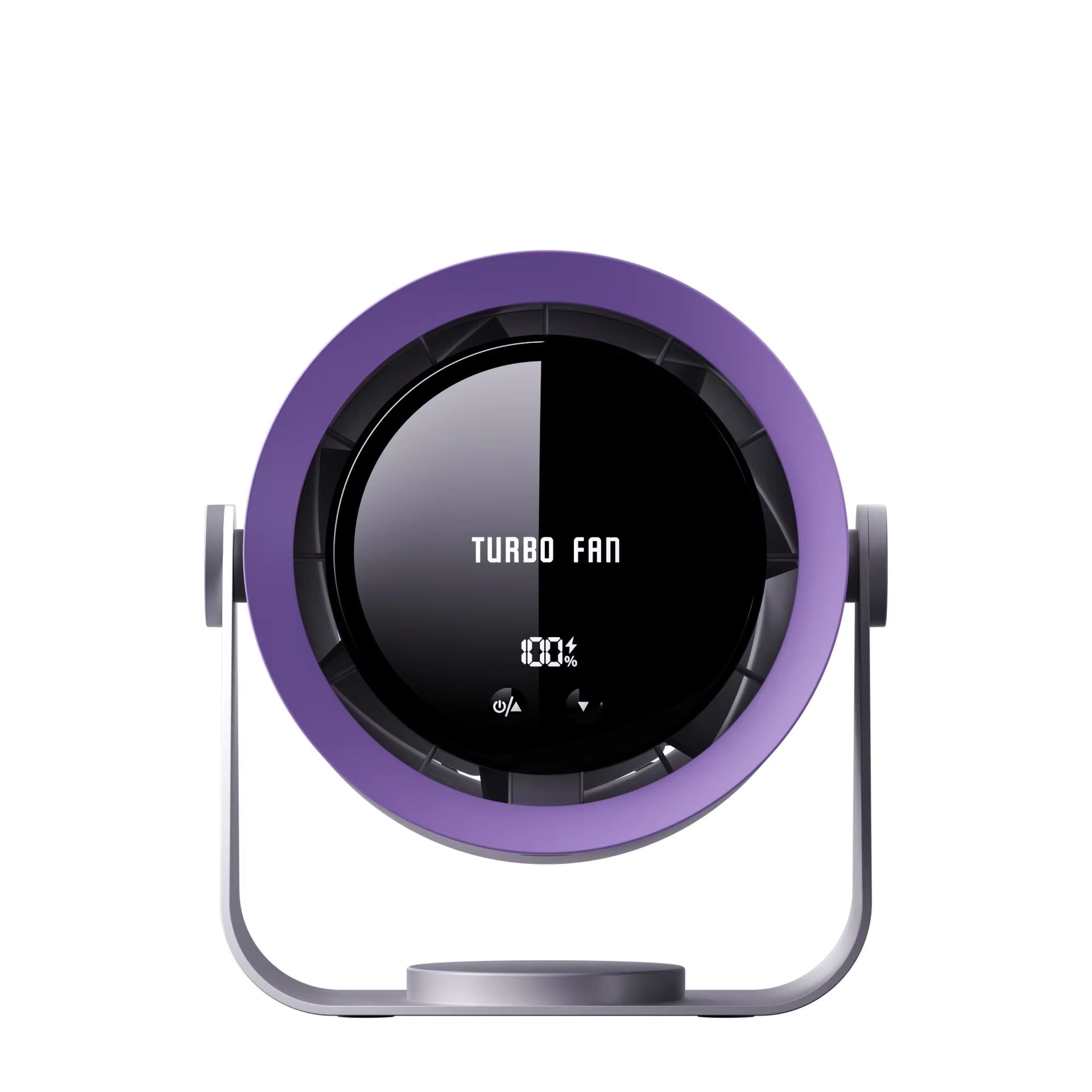 Cross-Border New Desktop Fan USB Digital Display 100 Speed High-Speed Turbo Small Fan Wall-Mounted Desktop Small Electric Fan