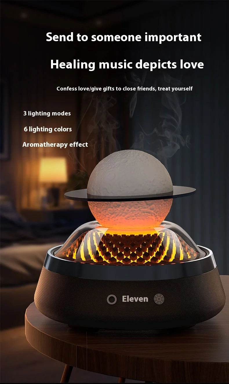 Lampe de nuit d'aromathérapie avec son Bluetooth 3-en-1 USB pour chambre à coucher, chevet, ambiance audio