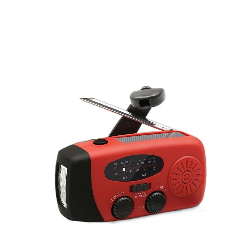 Radio multifonction d'urgence, manivelle de dynamo, radio solaire, pour l'extérieur, chargement d'urgence, lampe de poche