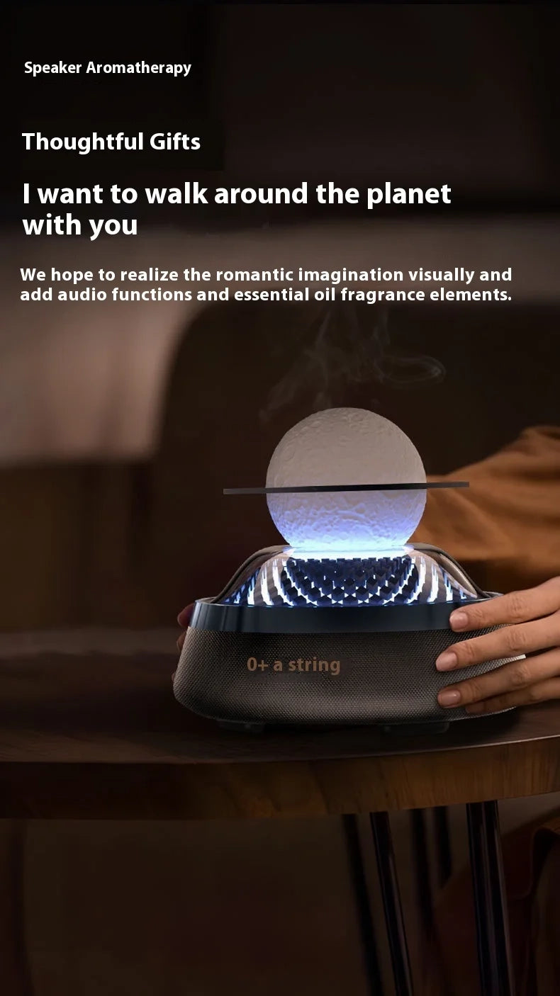 Lampe de nuit d'aromathérapie avec son Bluetooth 3-en-1 USB pour chambre à coucher, chevet, ambiance audio