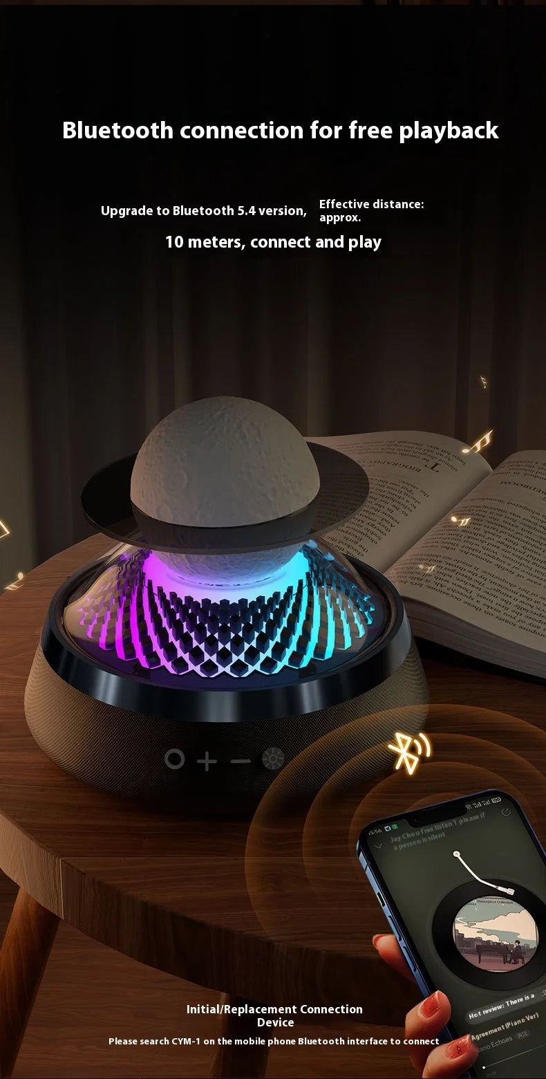 Lampe de nuit d'aromathérapie avec son Bluetooth 3-en-1 USB pour chambre à coucher, chevet, ambiance audio
