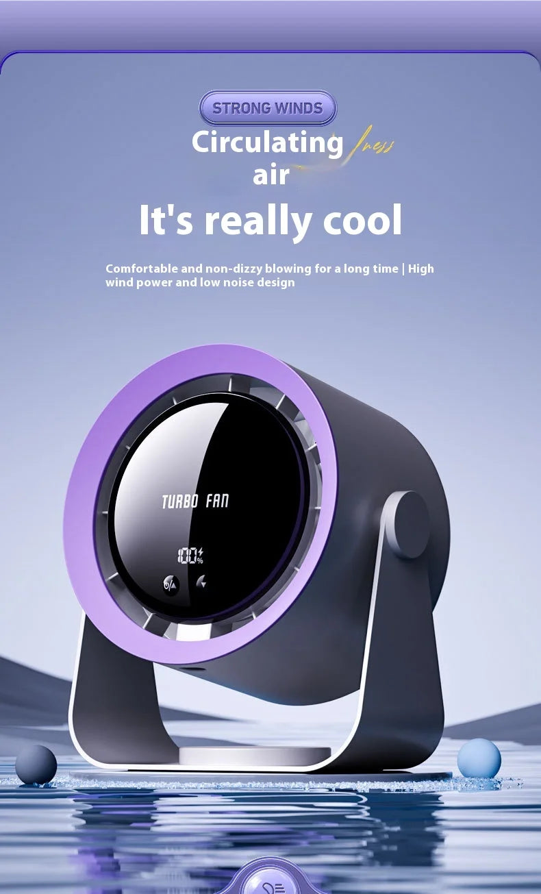 Ventilateur de bureau transfrontalier, affichage numérique USB, 100 vitesses, petit ventilateur turbo haute vitesse, petit ventilateur électrique mural/de bureau