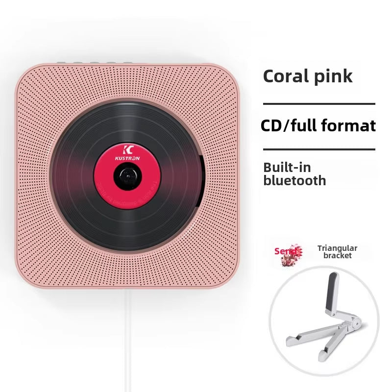 Portable CD Player – All-in-One Bluetooth Speaker, Rechargeable, MP3 Compatible