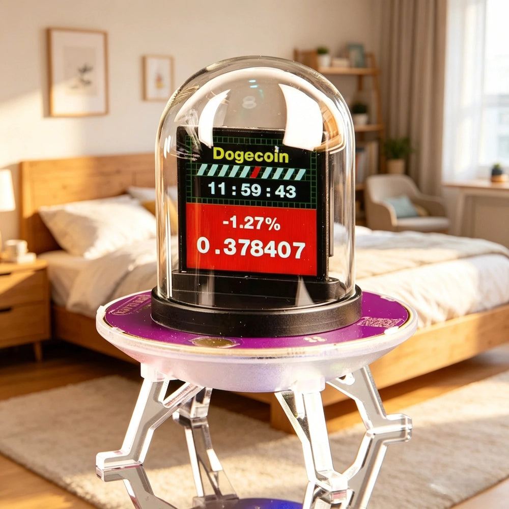 UFO-CLOCK Digital Display Thermometer Hygrometer Mini Smart WIFI Weather Station Weather Temperature Humidity Time Alarm Clock