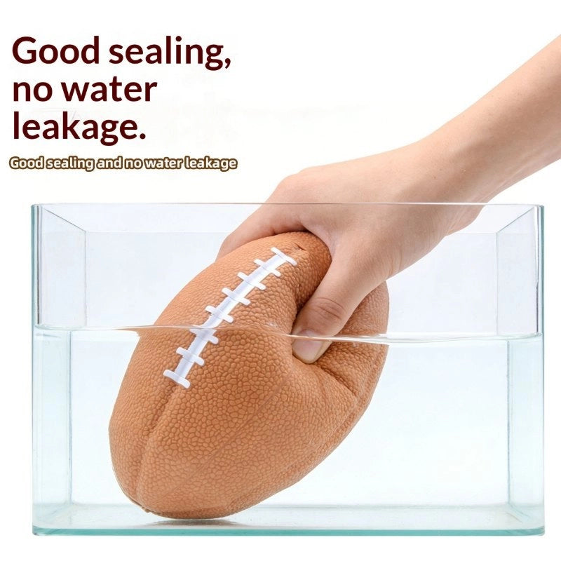 Portable Rugby Collapsible Water Bottle - Food Grade Silicone Foldable Sports Water Bottle for Rugby, Outdoor Activities and Gym