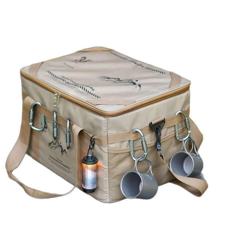Tactical Camping Bag with Table｜36L Large Capacity Portable Storage Organizer for Outdoor Picnic Beach Hiking Travel｜2-in-1 Bag & Table