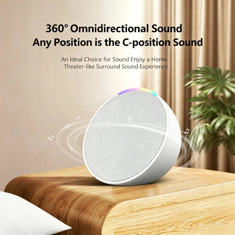 Portable Bluetooth Speaker,  Wireless Speaker, Supports Stereo Pairing, TWS Connection, RGB Lights, FM Radio, USB Drive Playback, LED Party Lights